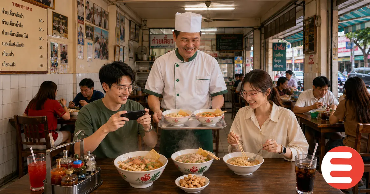 รวมรีวิว โปรโมทร้านก๋วยเตี๋ยว ร้านอาหารใกล้แจ้งวัฒนะ และร้านอาหารแนะนำ พร้อมเมนูเรือ ก๋วยเตี๋ยวต้มยำ รวมร้านอาหารเปิดใหม่ ร้านอาหารใกล้แจ้งวัฒนะ ที่สายเส้นต้องลอง จาก แจ้งวัฒนะ.com eatout commerce
